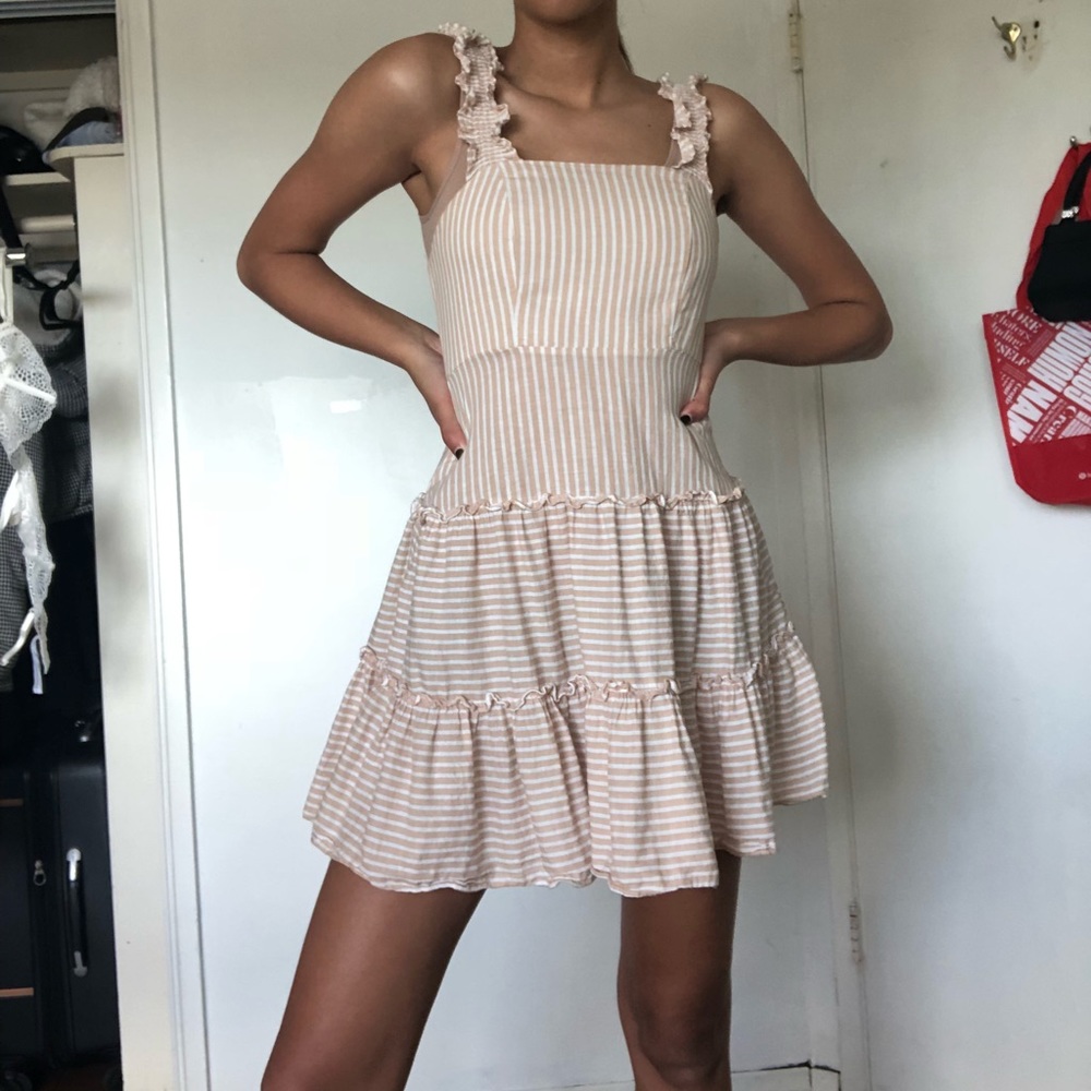 Striped flowy dress